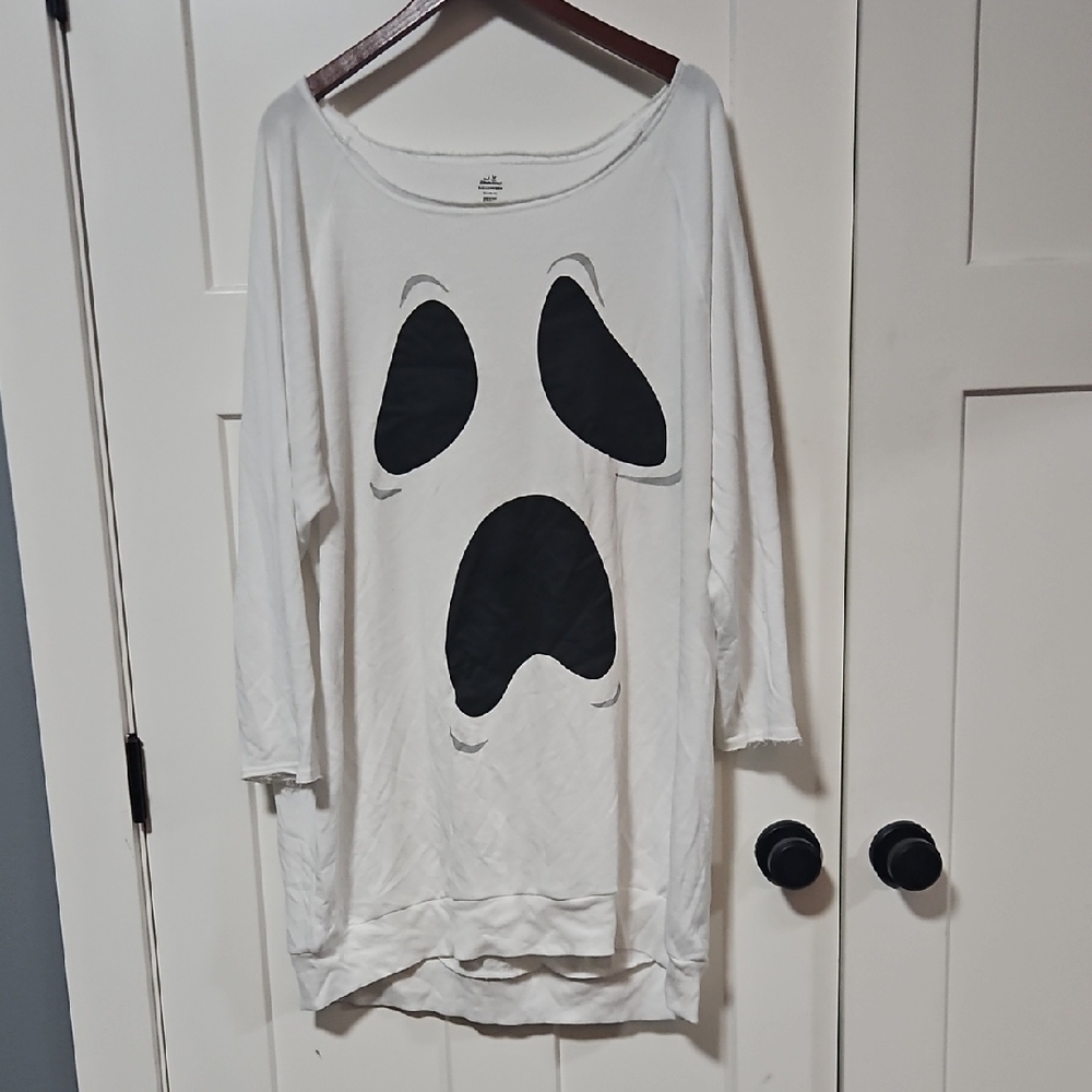5/$15 Way to Celebrate Halloween Ghost Nightshirt, Size XL